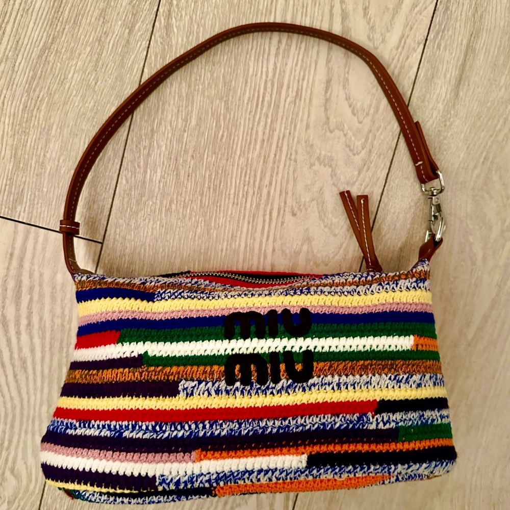 Miu Miu Crochet Rainbow Pouch - Picture 5 of 5